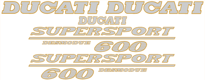 Ducati Supersport 600 Full Decal Set 2 Color